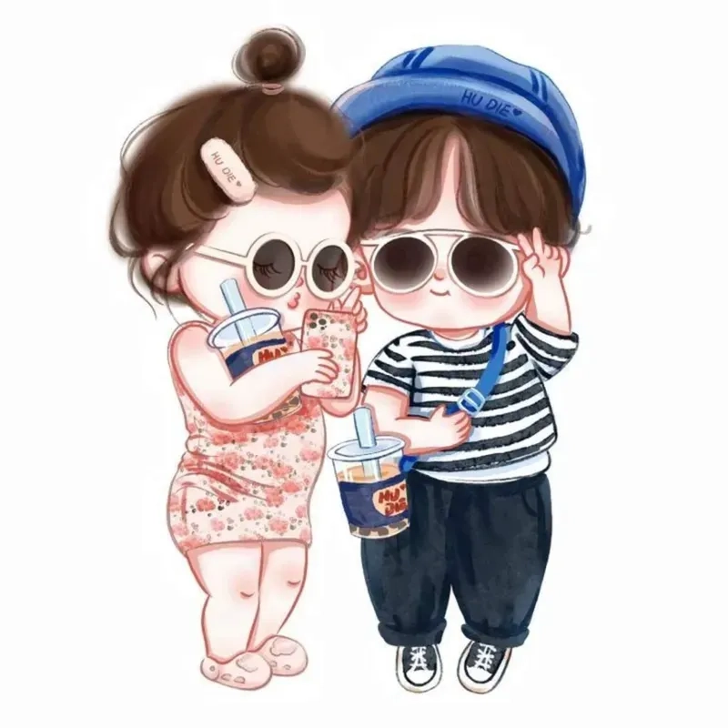 Ngắm nhìn chibi cặp đôi dễ thương với khoảnh khắc ngọt ngào