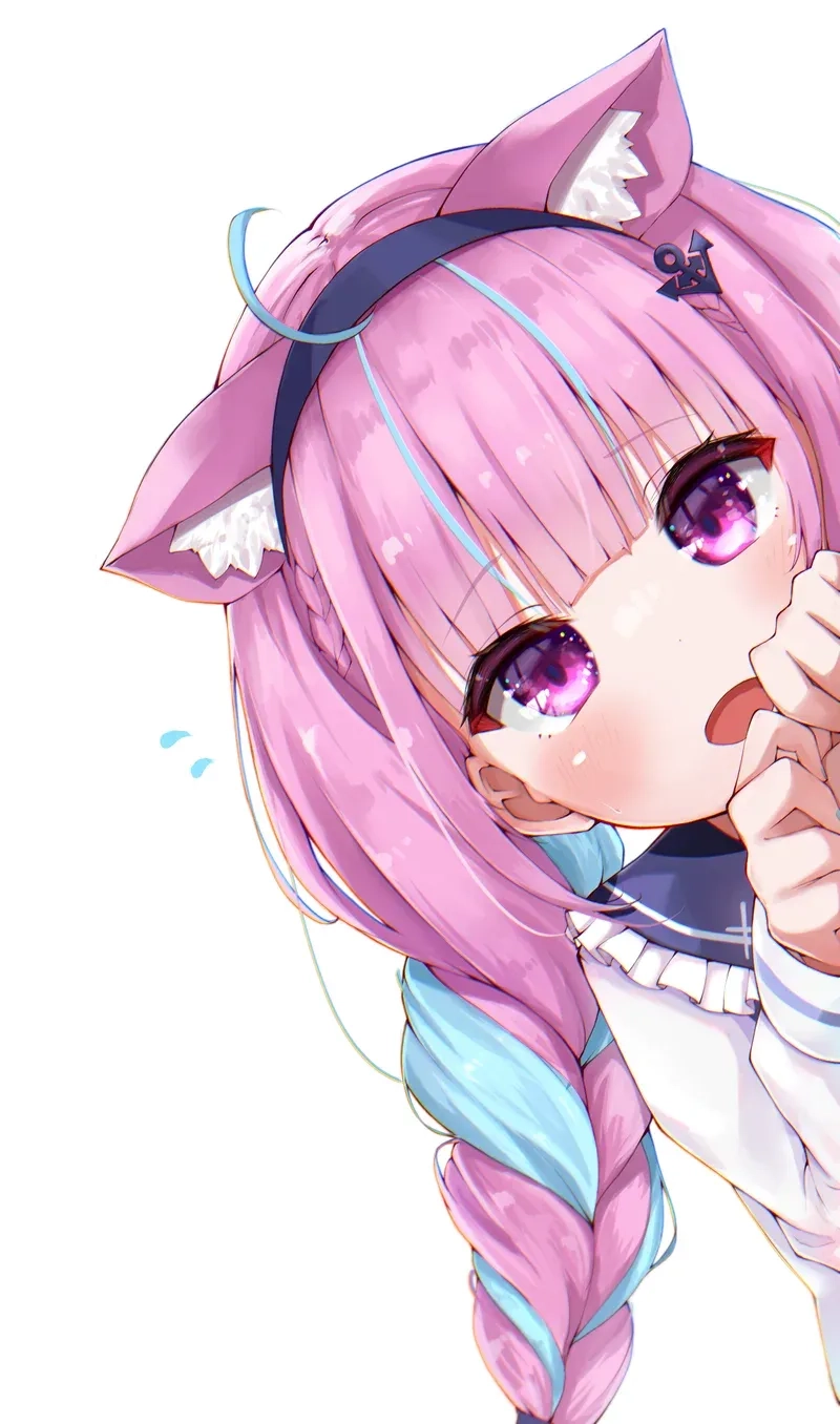 Thích thú với hình ảnh chibi nữ cute màu xanh dương nhẹ nhàng