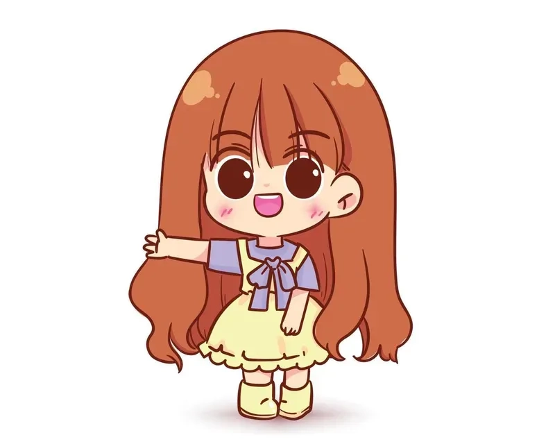 Thưởng thức hình ảnh chibi nữ cute đơn giản nhưng cuốn hút