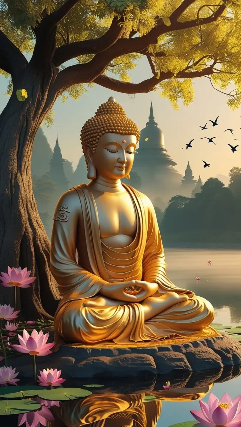 Đón nhận phước lành với hình ảnh phật may mắn đầy linh thiêng