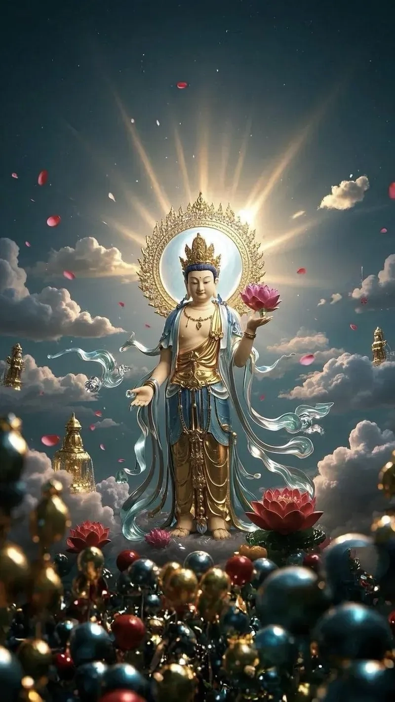 Chiêm ngưỡng ảnh phật quan âm bồ tát đẹp dịu dàng và thánh thiện