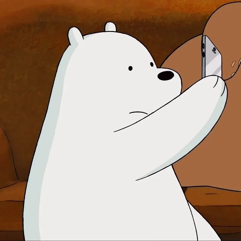 Hình nền gấu trắng cute siêu dễ thương, tạo nét đáng yêu cho màn hình