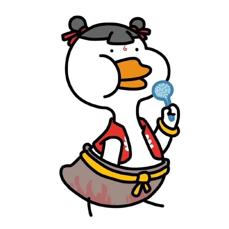 Hình ảnh vịt hoạt hình cute siêu dễ thương