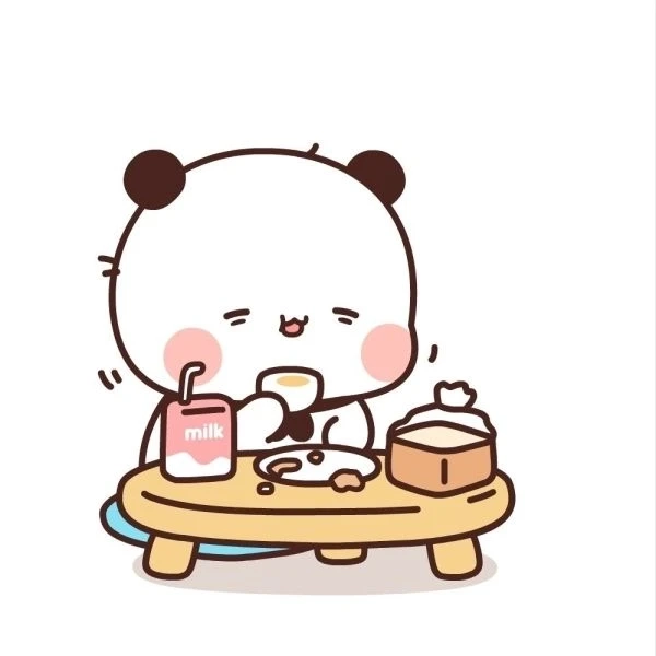 Thêm yêu đời với gấu trắng hoạt hình cute trái tim cực dễ thương