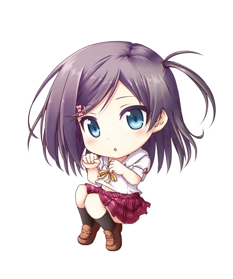 Phong cách đáng yêu của hình anime nữ cute chibi, cực kỳ hút mắt