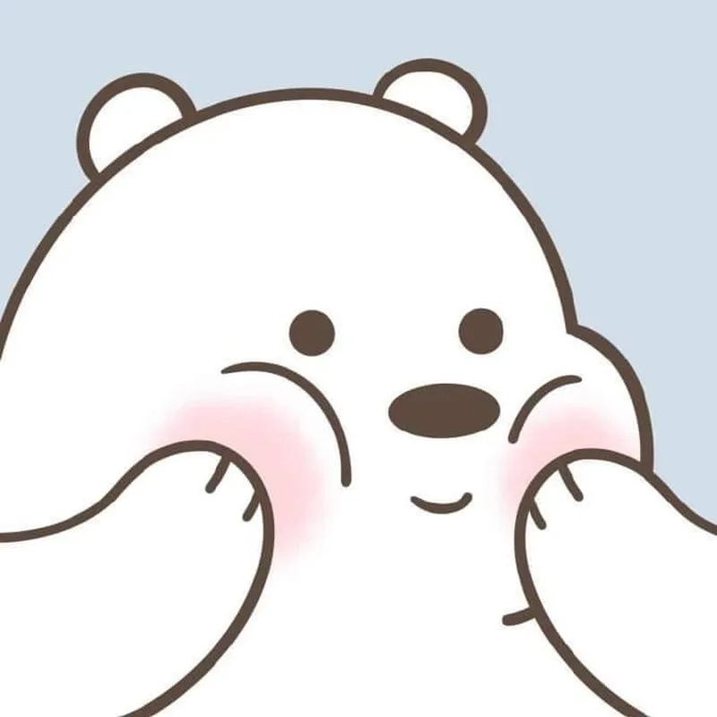 Khám phá hình ảnh gấu trắng cute với vẻ ngoài ngộ nghĩnh và đáng yêu