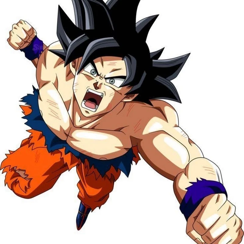 Nhân vật hoạt hình songoku biểu tượng sức mạnh Saiyan