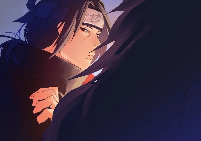 Ảnh nền itachi đẹp huyền bí, mang đậm phong cách ninja