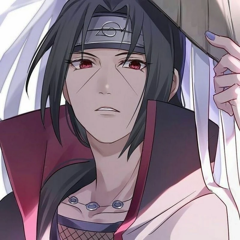 Hình ảnh itachi sharingan đầy quyền năng với ánh mắt sắc lạnh