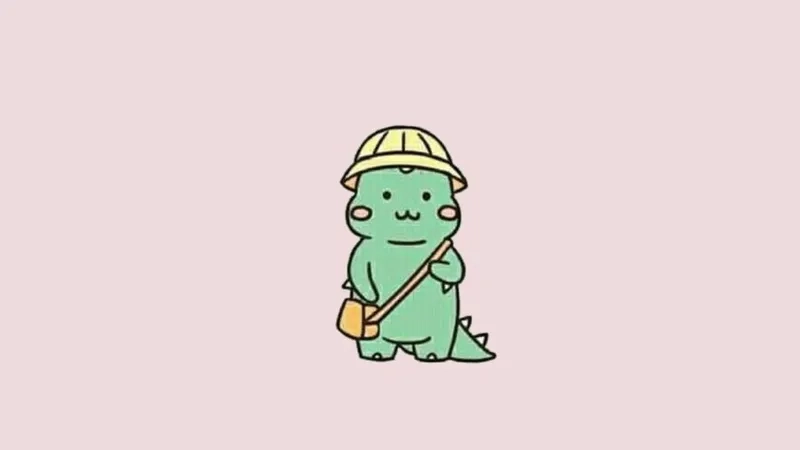 Làm mới điện thoại với khủng long cute hình nền cực dễ thương