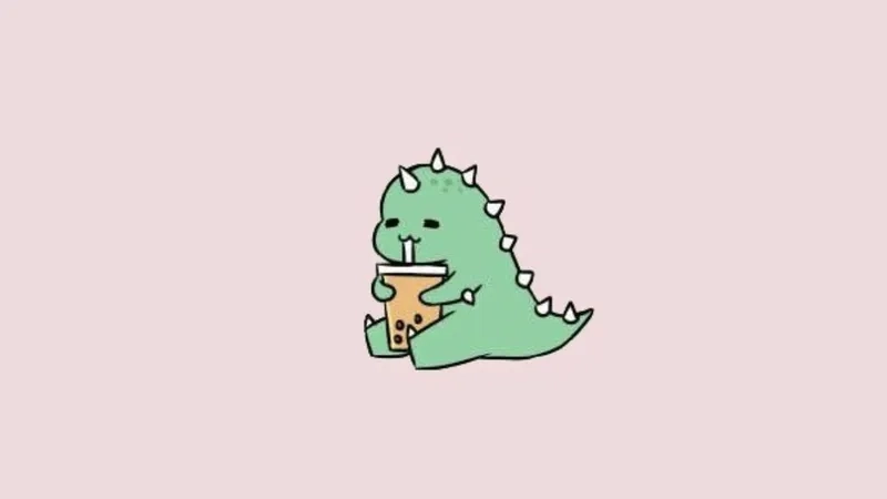 Thêm chút ngọt ngào với ảnh nền khủng long cute đáng yêu nhất