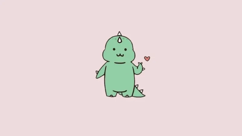 Gây ấn tượng với nền khủng long cute đáng yêu không cưỡng lại