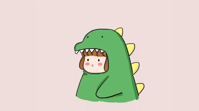 Tỏa sáng trên mạng xã hội với ảnh đại diện khủng long cute