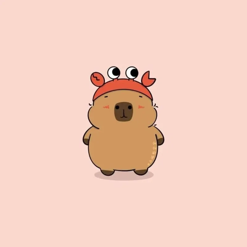 Thưởng thức capybara meme cartoon với phong cách hoạt hình siêu đáng yêu