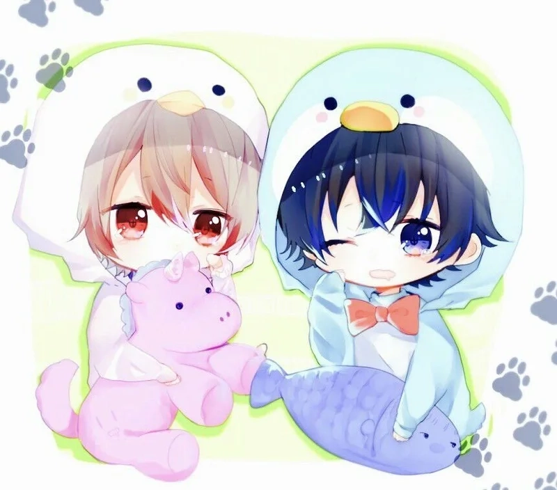 Những khoảnh khắc ngọt ngào của ảnh cặp đôi anime chibi cute, dễ thương hết nấc