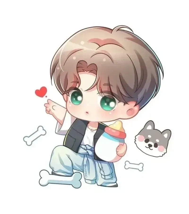 Chiêm ngưỡng ảnh anime cute chibi nam siêu dễ thương