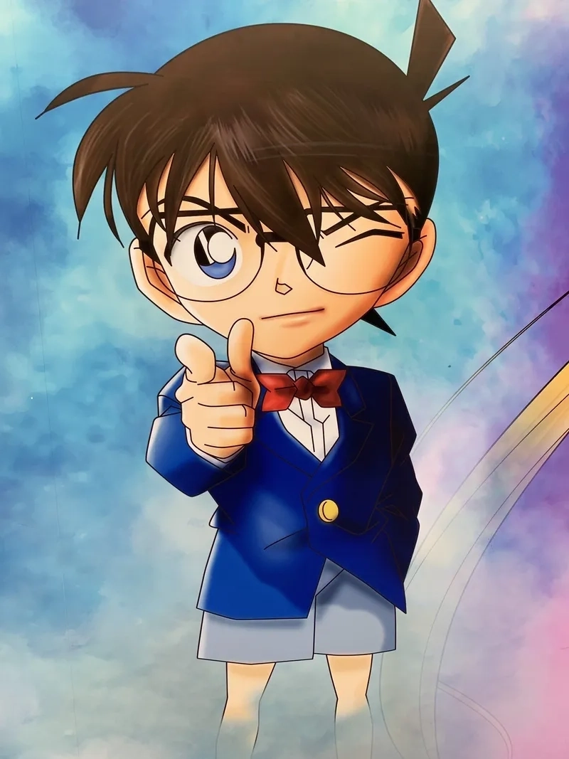 Ảnh conan cute dễ thương, mang đến sự vui vẻ