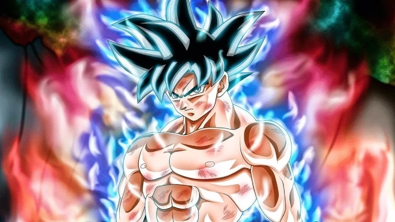 Hình nền máy tính songoku sắc nét, thể hiện uy lực Saiyan