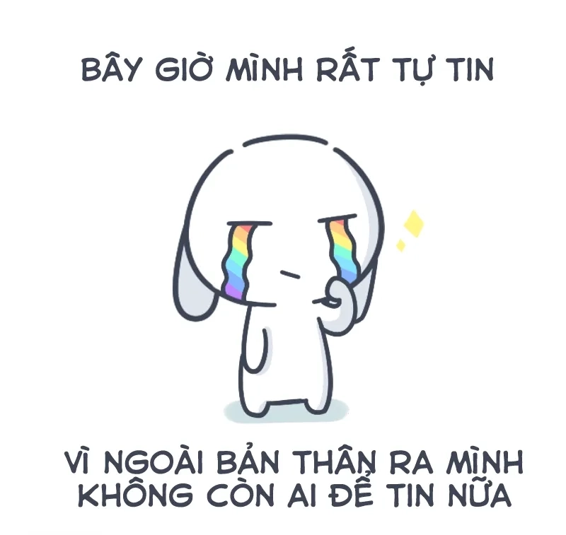 Không thể nhịn cười với meme thỏ bảy màu nhàm nhang nhồ