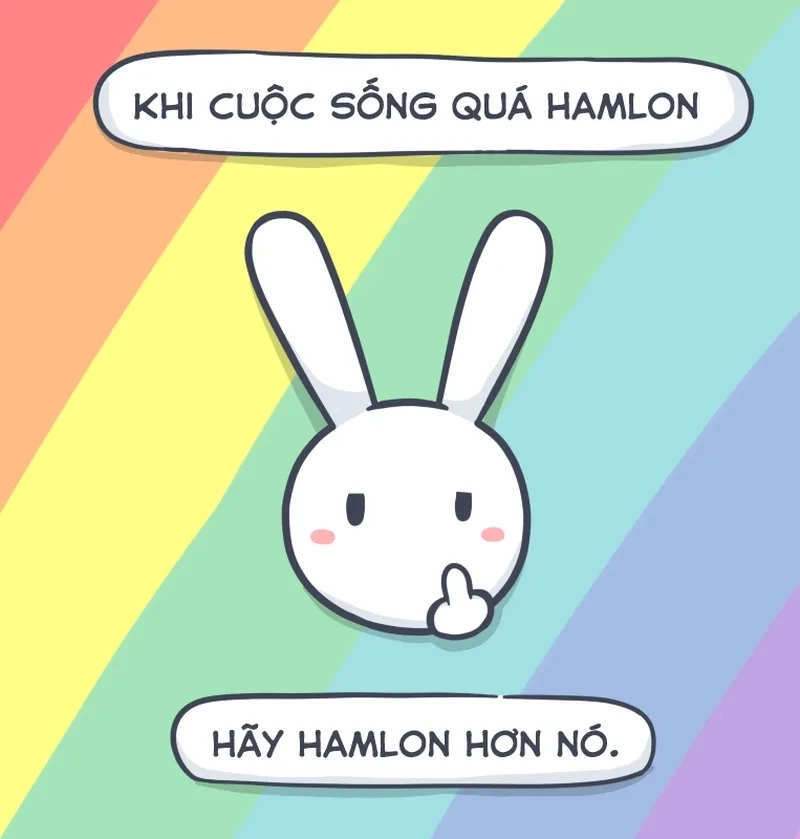 Sưu tầm ngay meme nhàm nhang nhồ thỏ 7 màu cực lầy