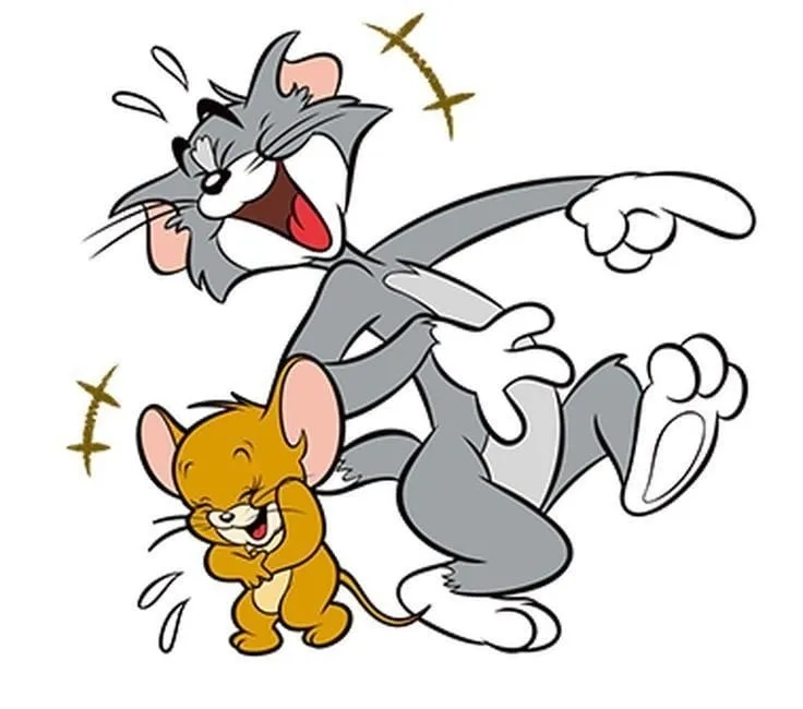 Sự đối đầu hài hước giữa jerry tom meme, không thể nhịn cười