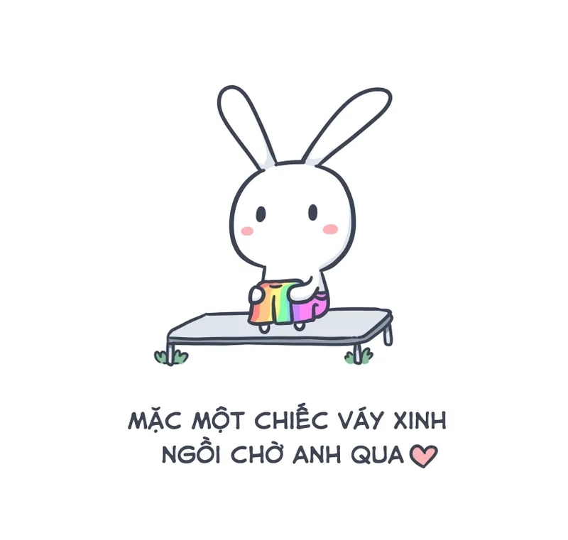 Bộ sưu tập con thỏ màu hồng meme siêu dễ thương