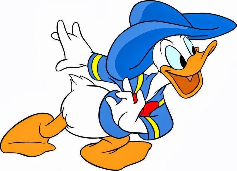 Nhân vật quen thuộc chú vịt donald đáng yêu
