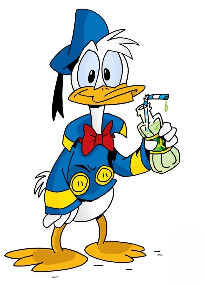 Tận hưởng hình ảnh vịt donald cute vui nhộn