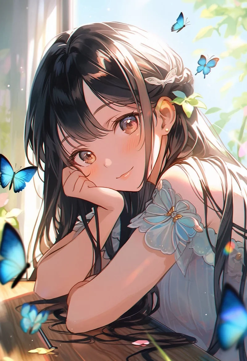Chọn phong cách nữ tính với hình avatar anime nữ