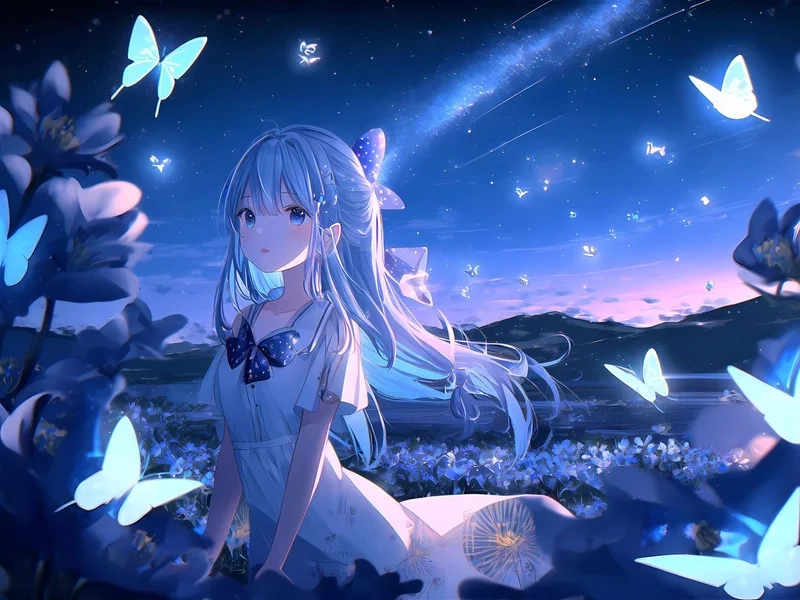 Làm mới hồ sơ mạng xã hội với hình avatar anime nữ cute