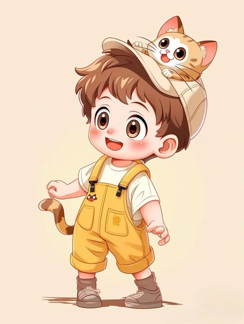 Thể hiện phong cách đáng yêu với avatar anime nam chibi