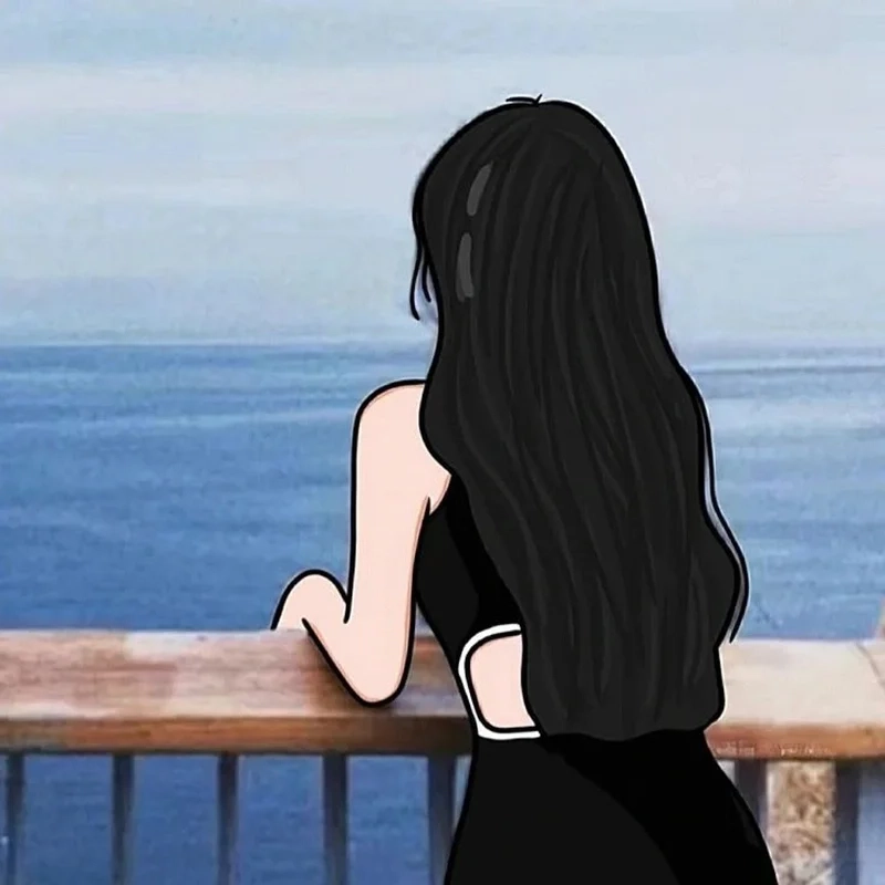 Khám phá vẻ đẹp bí ẩn với che mặt avatar cô gái quay lưng