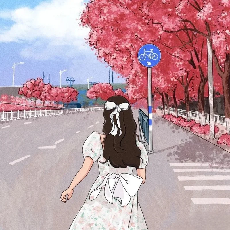 Thể hiện cá tính với avatar nữ quay lưng đầy phong cách