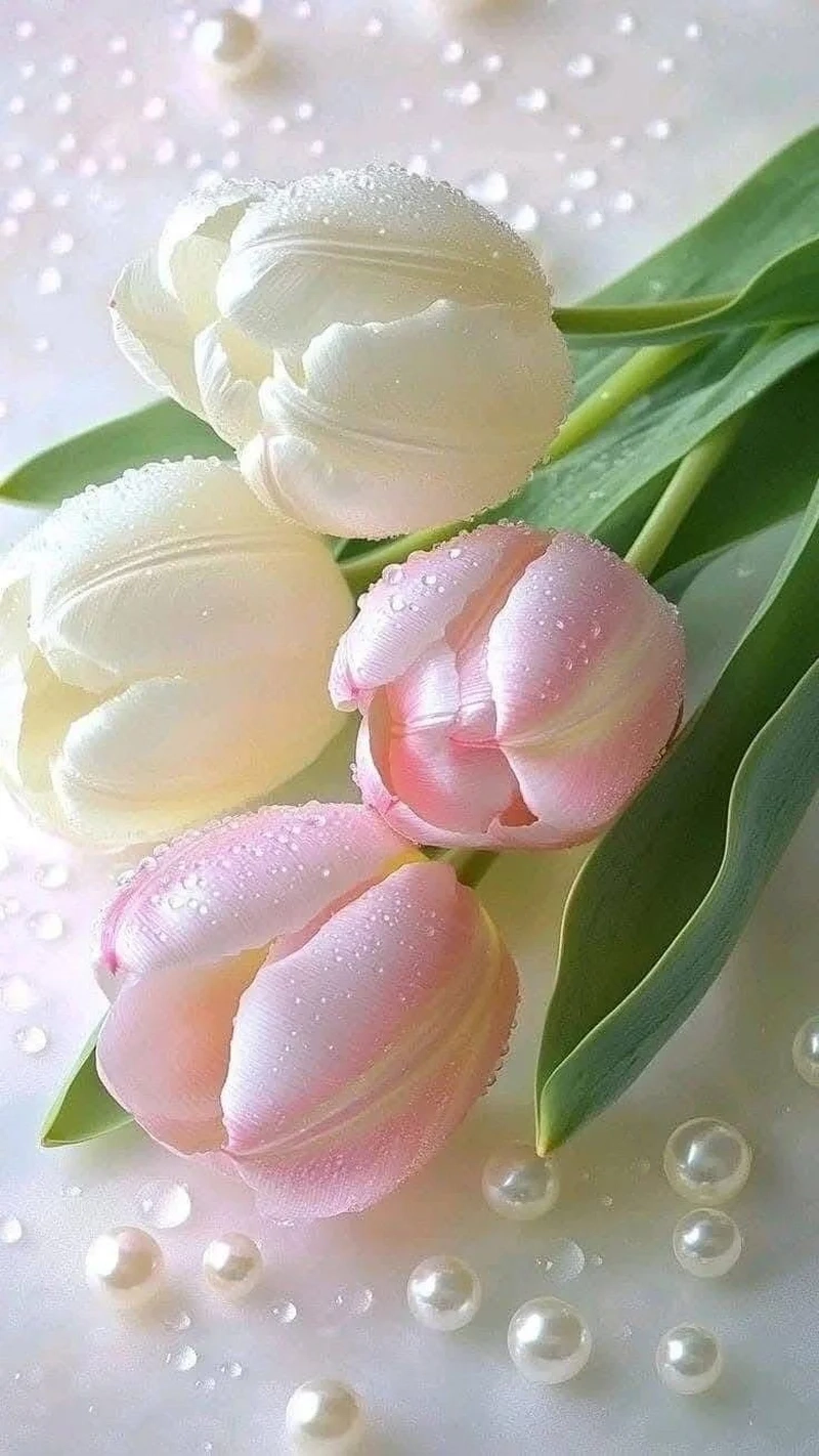 Thư giãn cùng avatar hoa tulip chill