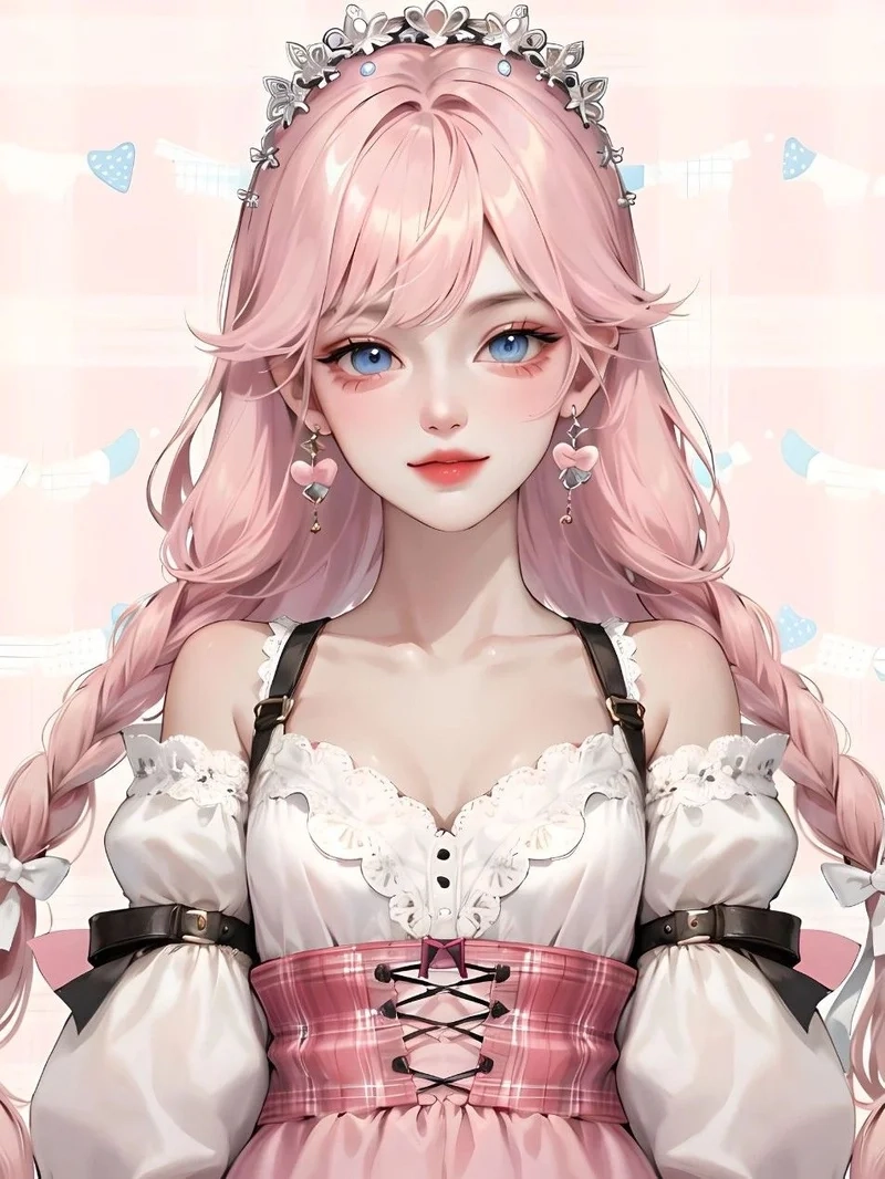 Trang trí mạng xã hội với avatar cute màu hồng