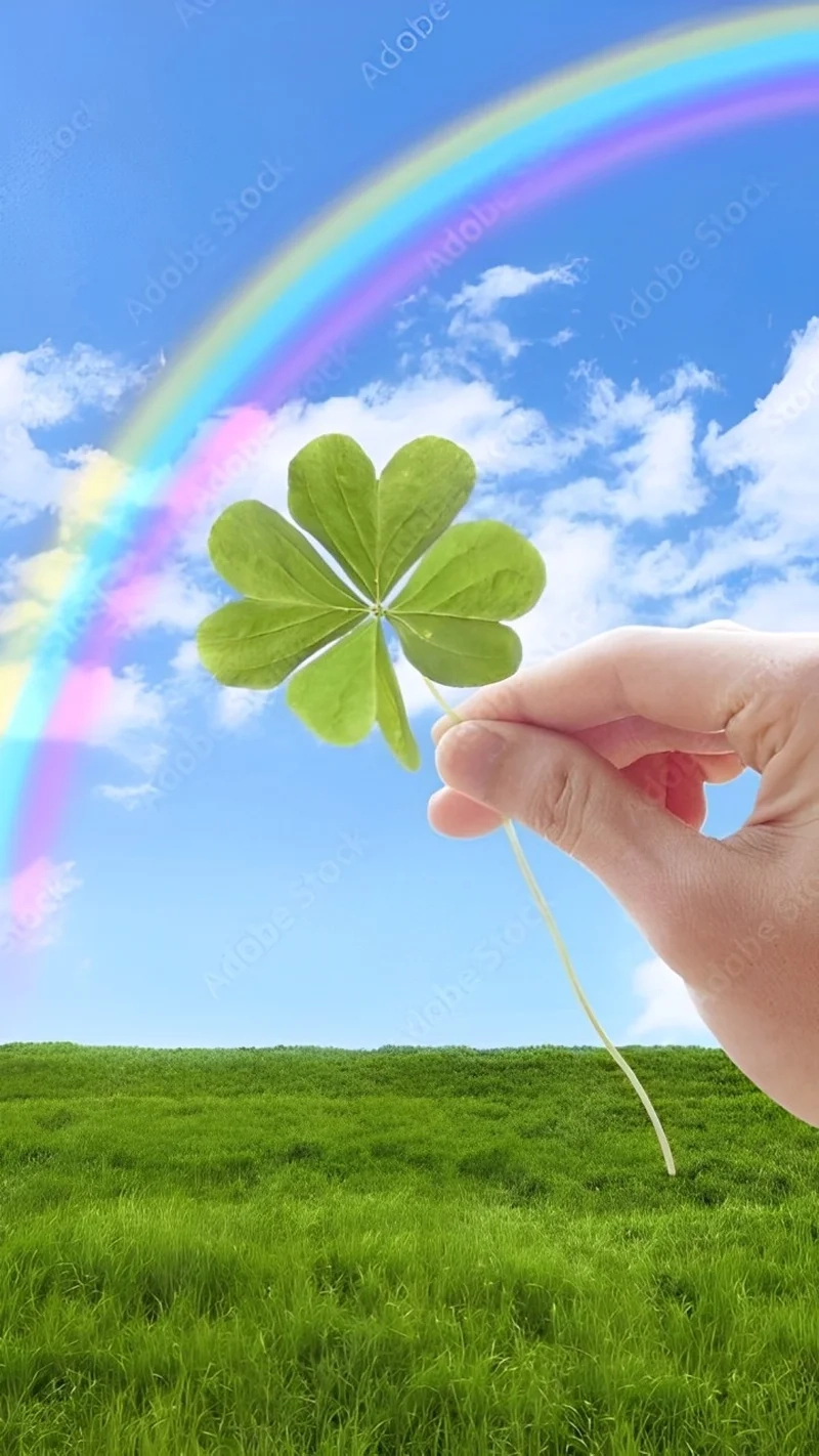 Tạo hình dễ thương cùng avatar ảnh cỏ 4 lá may mắn đẹp