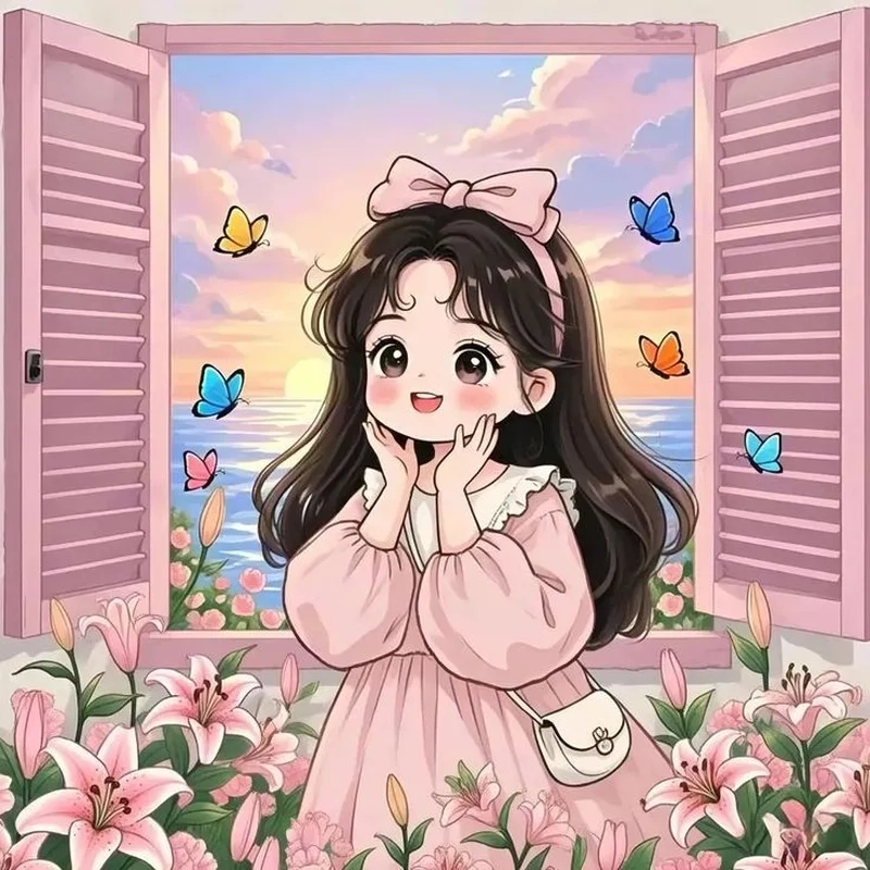 Trang trí hồ sơ với hình avatar nữ độc đáo