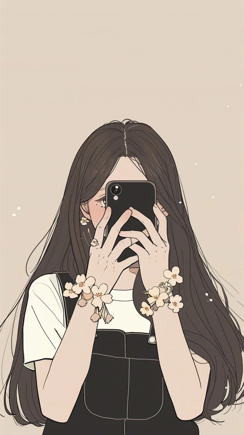 Tạo phong cách bí ẩn với ảnh avatar nữ che mặt