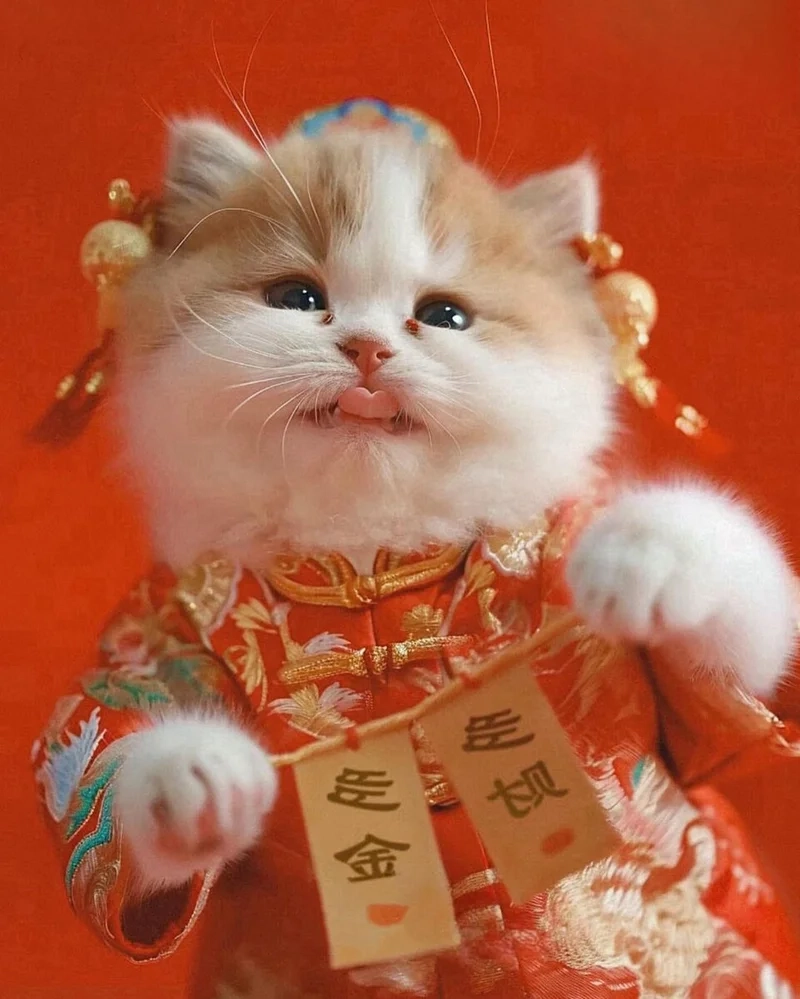 Thêm sắc màu cho ngày Tết cùng avatar mèo tết