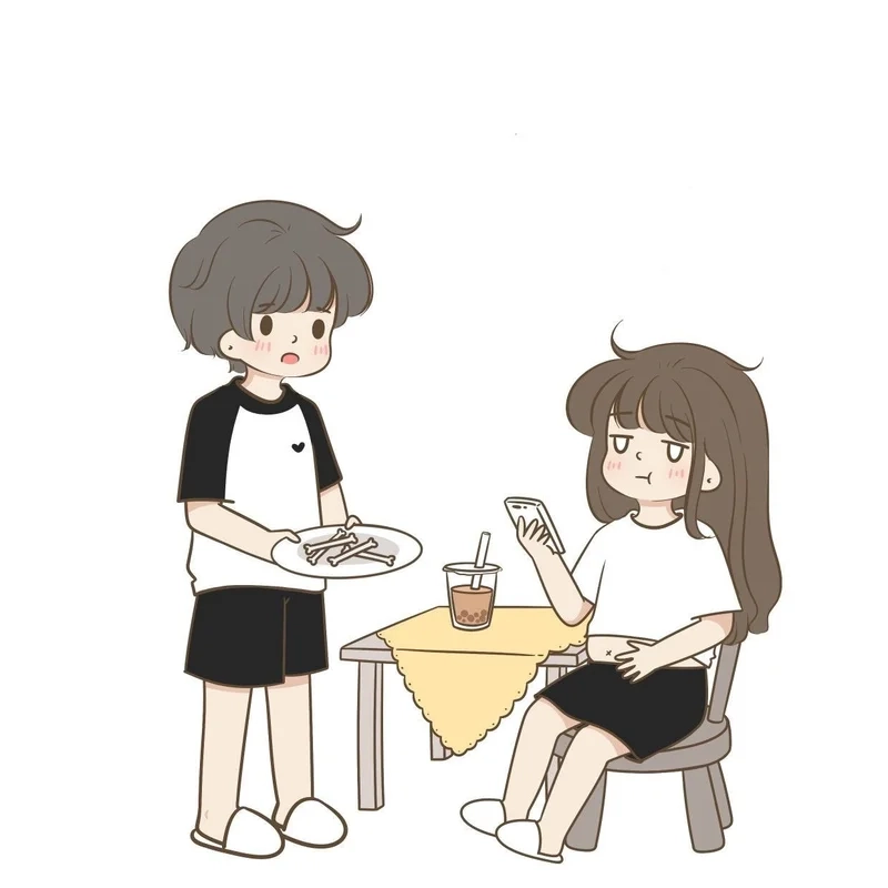 Anime tình yêu dễ thương với avatar tình yêu anime