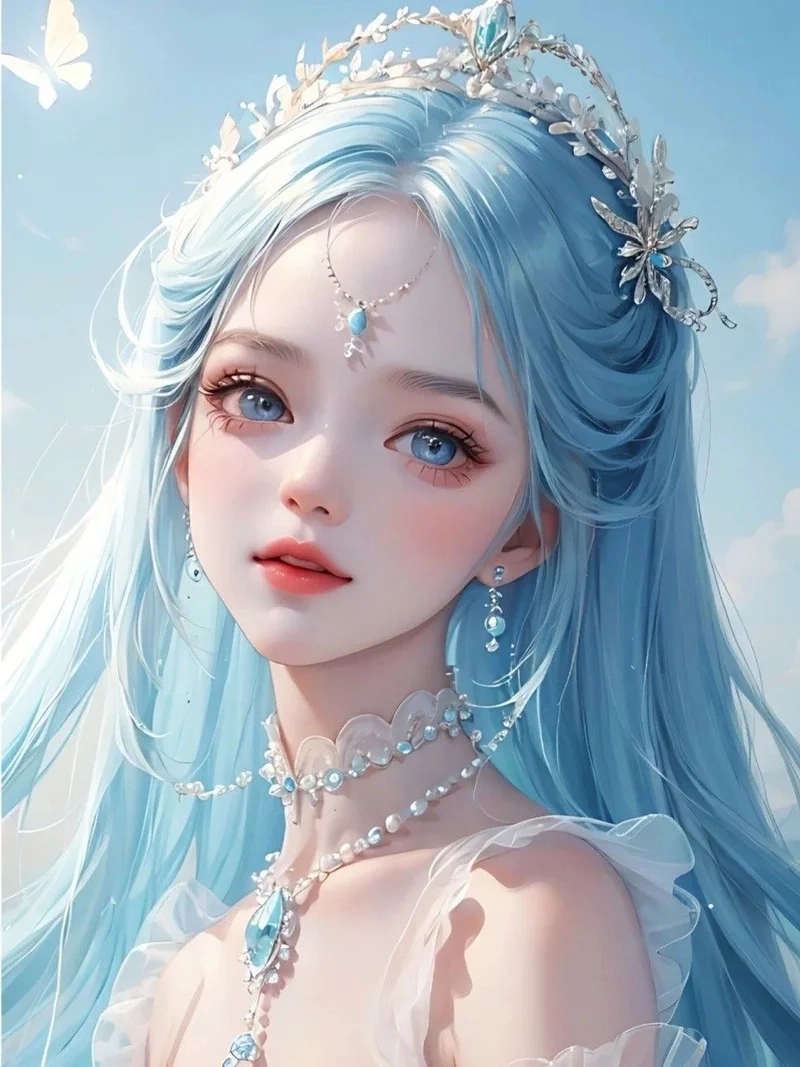 Thêm sự dễ thương cho hồ sơ với avatar màu xanh dương cute