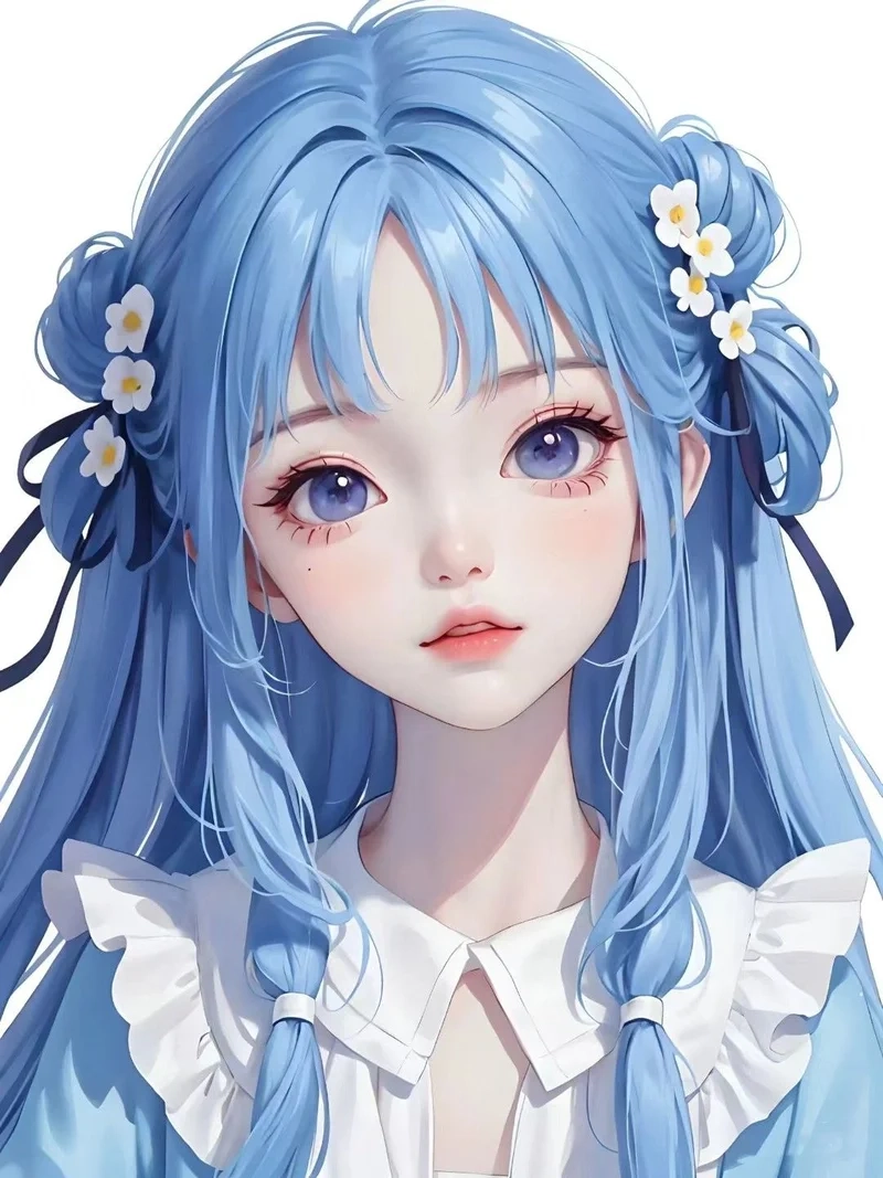 Tạo nét nữ tính với avatar nữ màu xanh dương