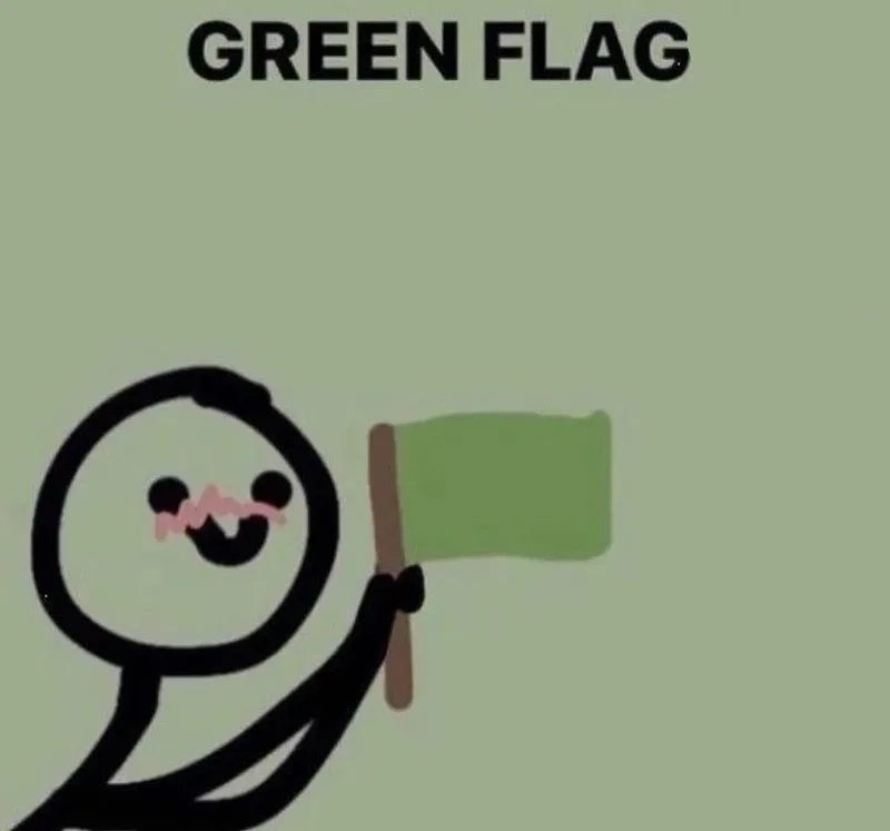 Hiểu tín hiệu tốt với meme green flag