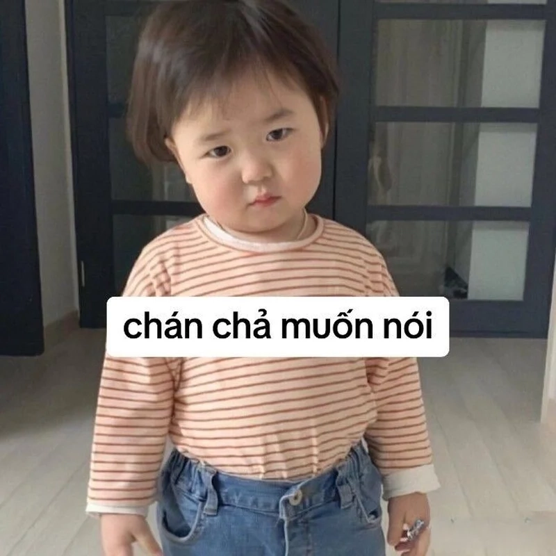 Khi chán đến mức không muốn nói gì là meme chán không buồn nói