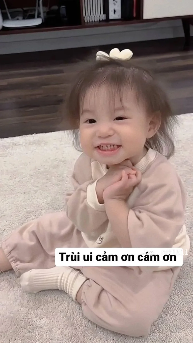 Tình cảm ngọt ngào qua meme cảm ơn dễ thương