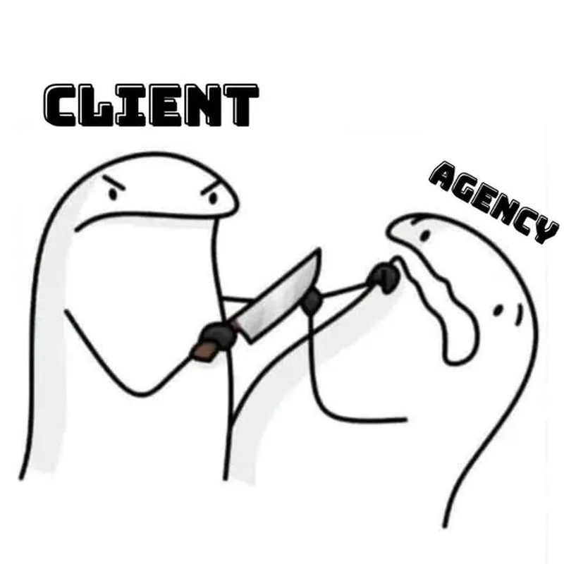 Cuộc họp giữa meme agency và client đầy căng thẳng