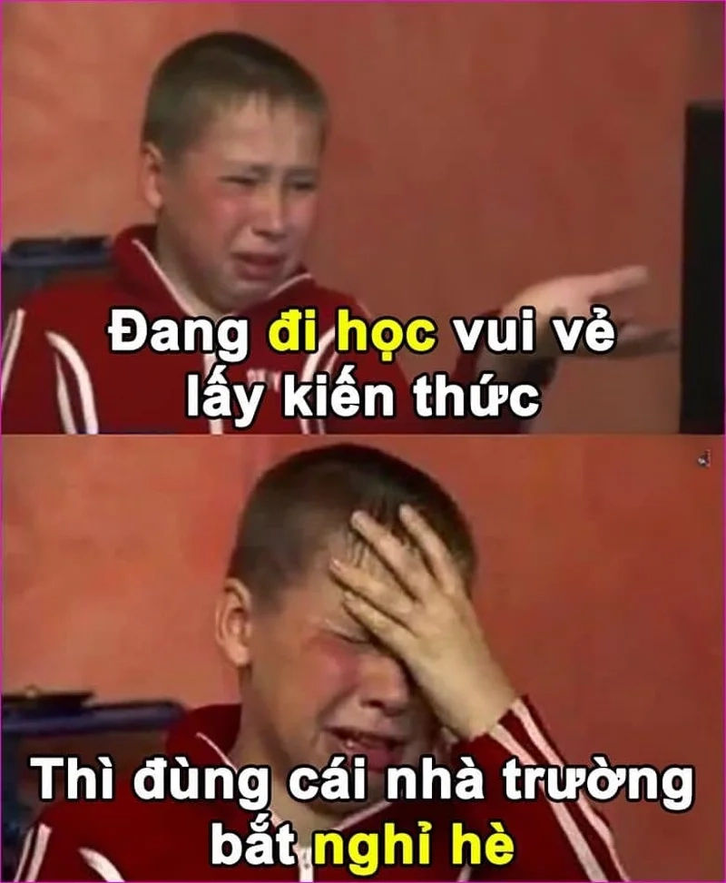 Tận hưởng kỳ nghỉ hè dài là meme nghỉ hè