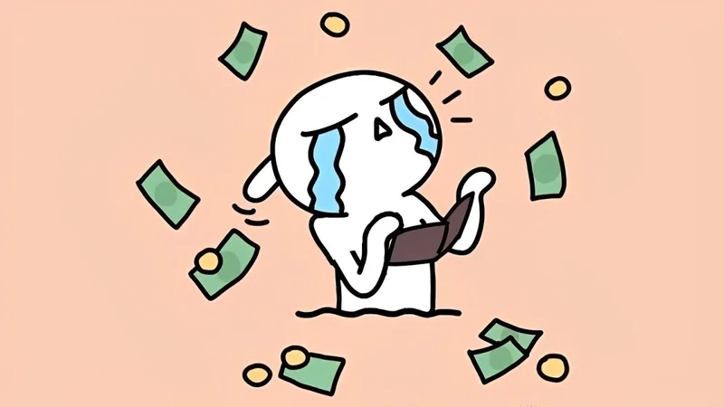 Tình trạng tài chính khó khăn là ảnh meme hết tiền