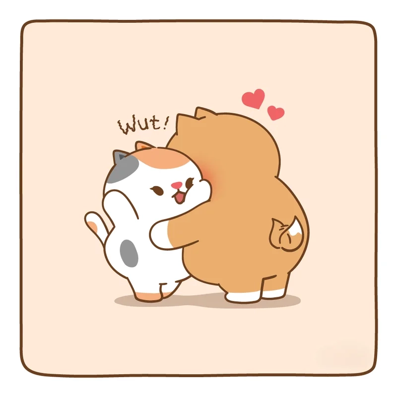 Chia sẻ yêu thương qua meme ôm nhau