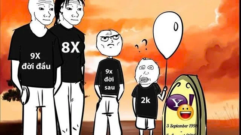 Ôn kỷ niệm tuổi thơ với meme tuổi thơ dữ dội